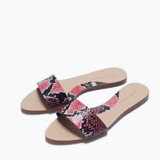 Zara printed sandals