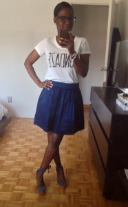 T-shirt - Club Monaco Skirt - Banana Republic Espadrille - ...