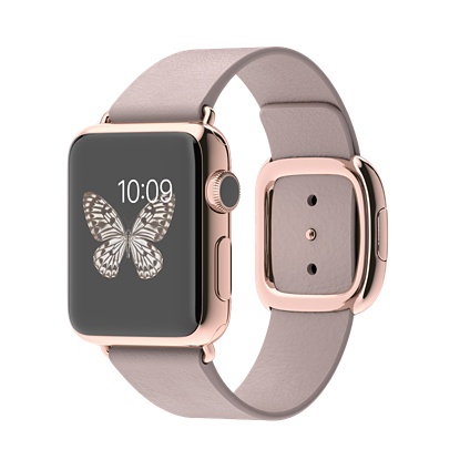 38mm 18-Carat Rose Gold Case with Rose Grey Modern Buckle