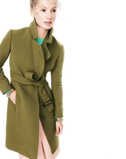 Double-cloth belted trench coat - J. Crew